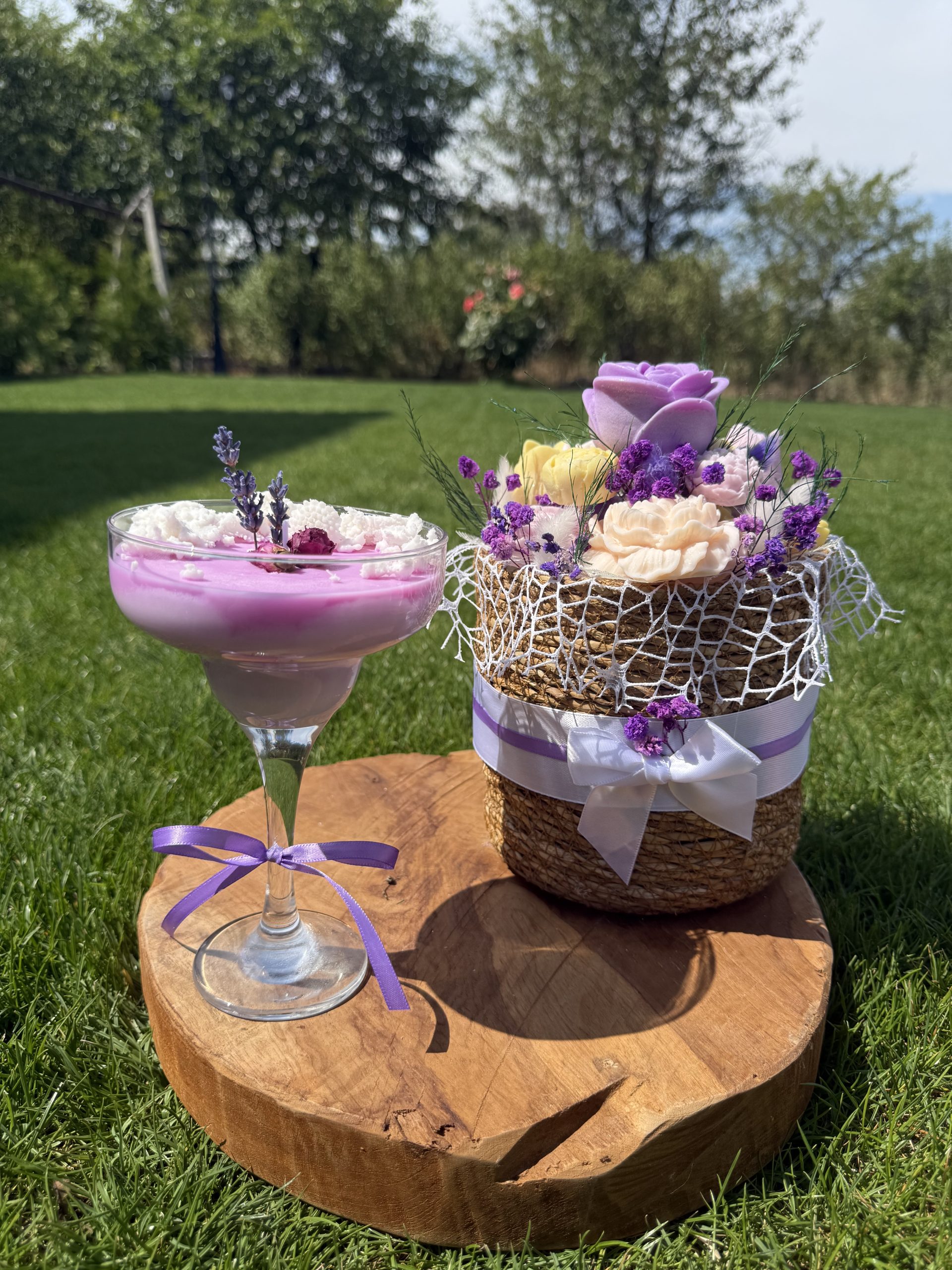 Восъчен Коктейл В Чаша - „Лавандулов Шприц“